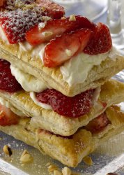 Millefeuille with Mascarpone and Strawberries