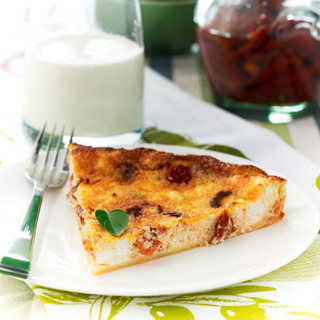 320 x 320: FOOD - SUN DRIED TOMATO TART