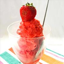DESSERT - STRAWBERRY AND BASIL SORBET