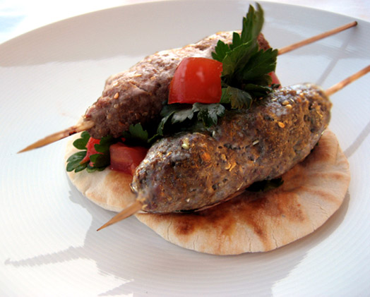 Lamb Kebab with Yoghurt sauce