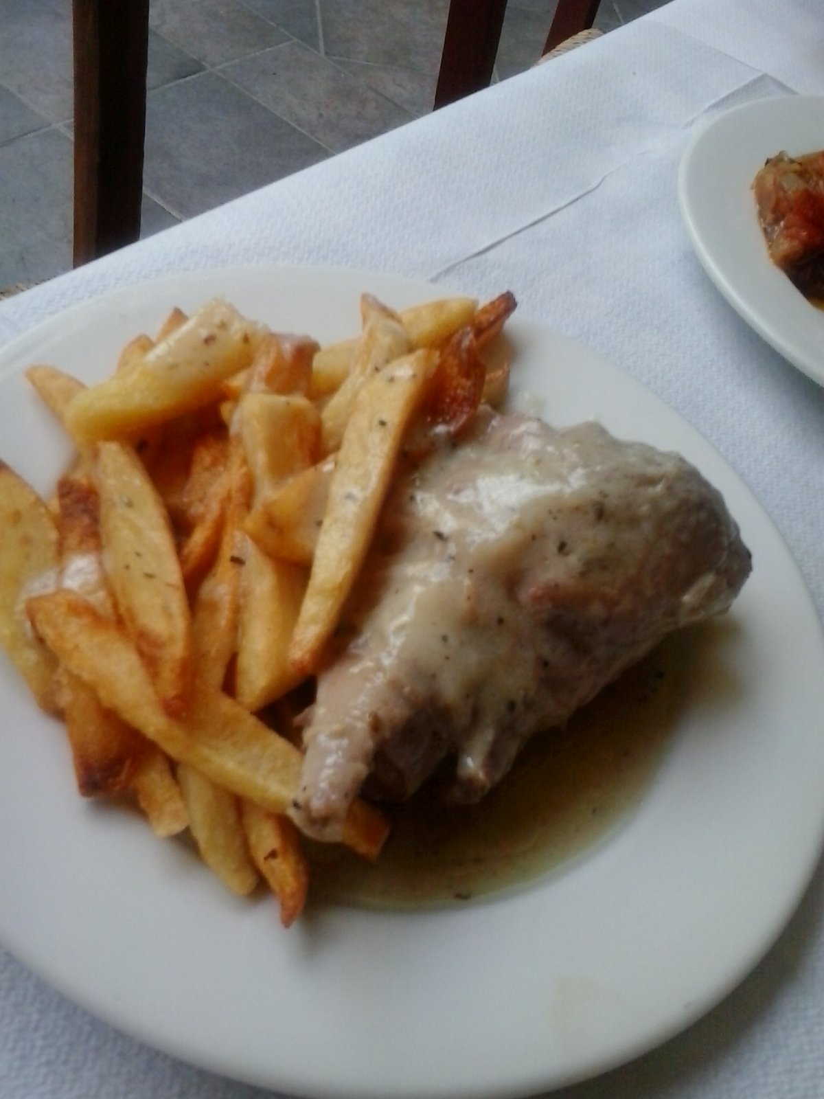 Rooster Braised in Wine (Kokoras Krasatos)