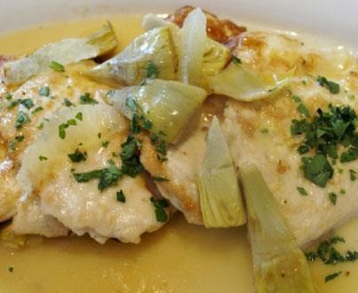 Chicken and Artichoke Stew with Egg-lemon sauce (Avgolemono) NP