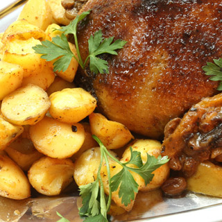 Chicken Stuffed with Katiki and Cappers