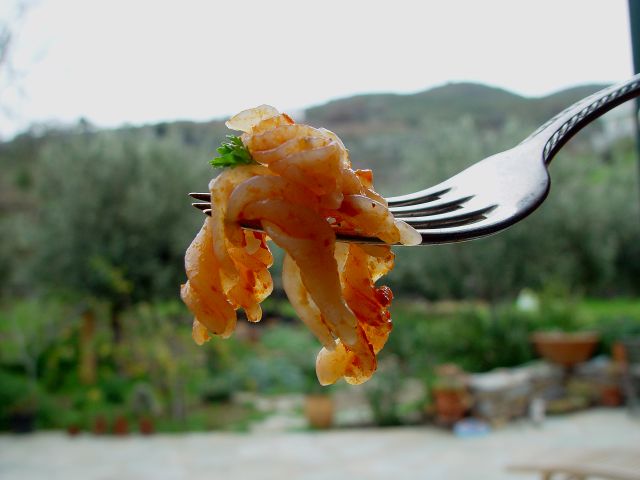Chicken Patties with Herbed Pasta Twists