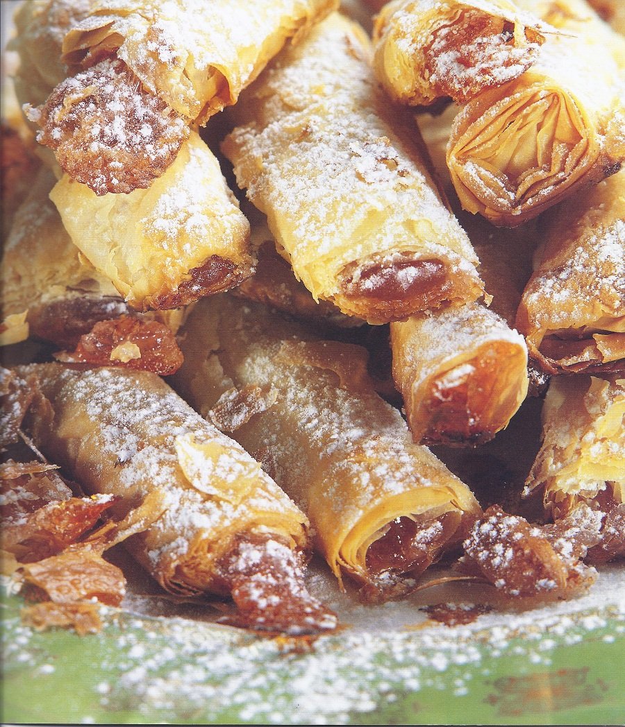 Flutes, Turkish delight, rose delight, desserts with delight