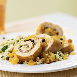 Chicken with Apple, Lemon and Raisins