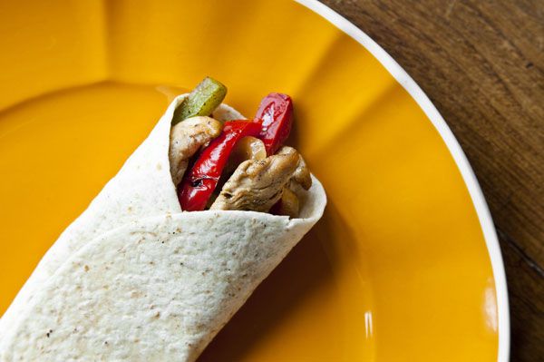 Chicken Salad Tossed with Sweet Pepper & Goat Cheese Spread