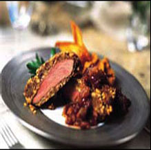 Duck in a Green Olive Crust