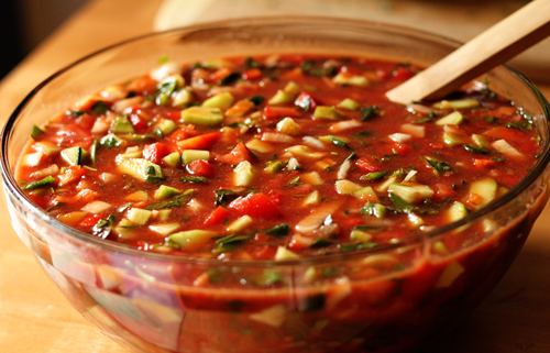 Gazpacho (γκασπάτσο) φρέσκων λαχανικών