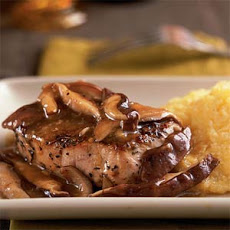 Beef Steaks Sautéed with Mustard cream and Wild Mushrooms