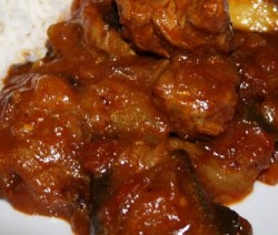 Roast Shoulder of Lamb with Eggplants