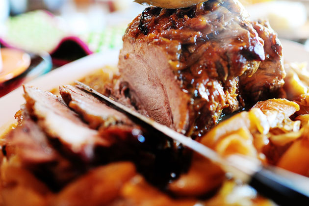 Roast Pork with Apple Sauce