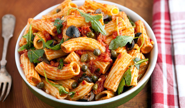 Penne with Anchovies and Garlic