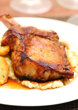 Athenian Pork Spare Ribs with Mashed Chickpeas