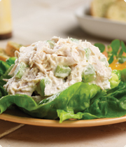 Chicken Salad with spicy feta cheese (kopanisti)