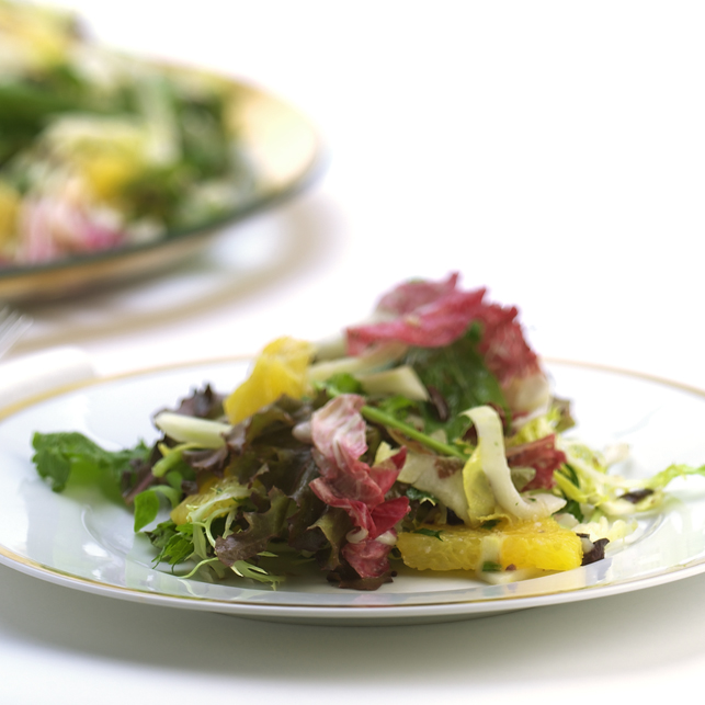 Lettuce, Herbs and Orange