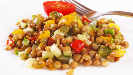 Parsley, Egg and Lentil salad