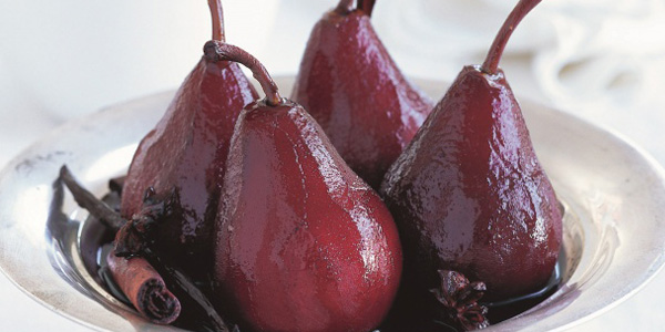 Pears in Red Wine