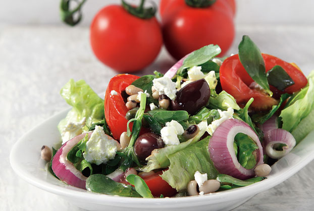 Fresh Salad from “Barbarossa” restaurant in  Paros Island