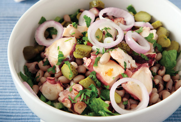 salad_blackbeans_octopus