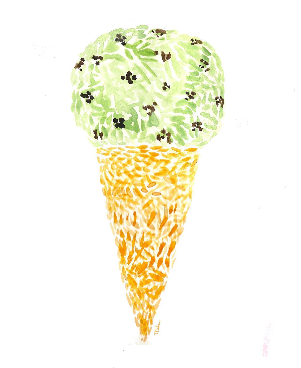 Pistachio ice cream