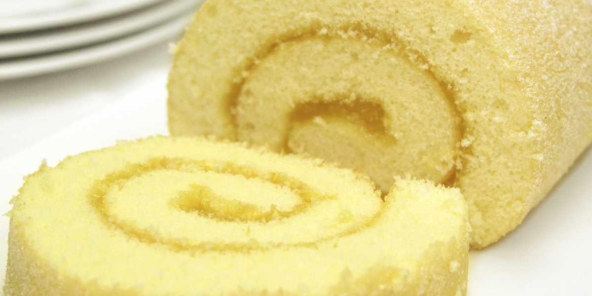 Ρολό λεμονιού με κρέμα lemon curd