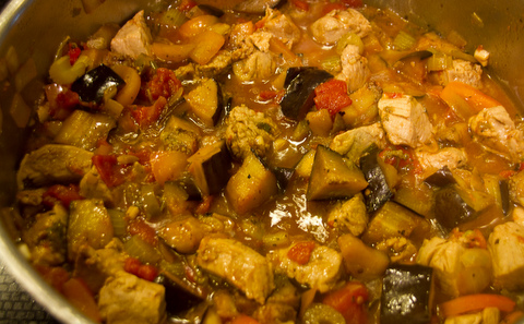Fillet of Pork with Capers and Pureed Eggplant