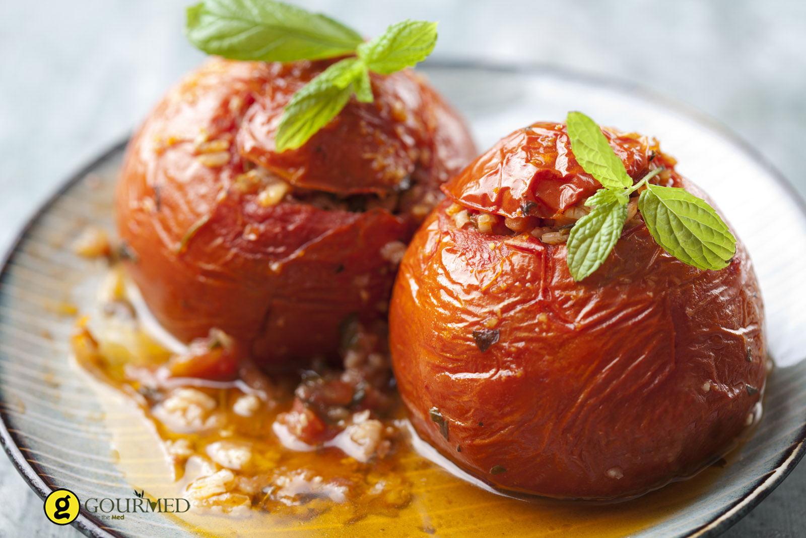 Stuffed Tomatoes, (Domates Gemistes)